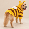 Hooded Plush Bumblebee Dog Costume