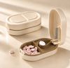 Pet Medicine Storage Box with Built-In Pill Cutter
