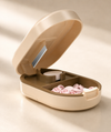 Pet Medicine Storage Box with Built-In Pill Cutter