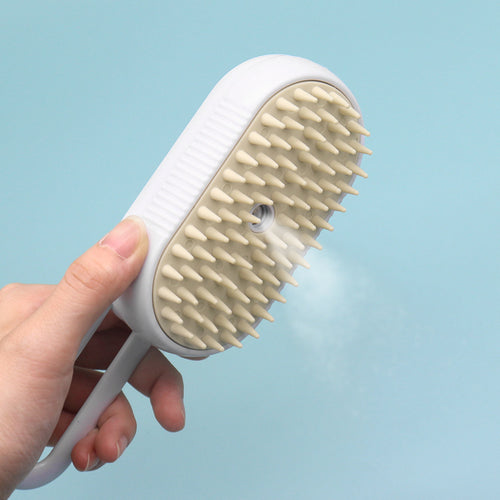 Pet Steam Grooming Brush - Deshedding & Massage Brush for Dogs & Cats