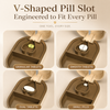 Pet Medicine Storage Box with Built-In Pill Cutter