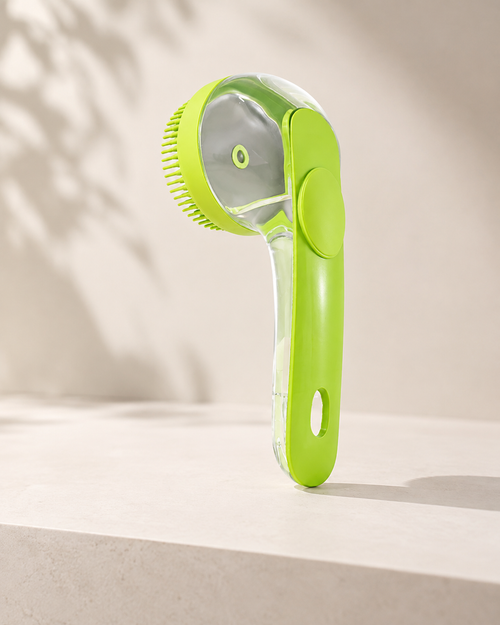 Pet Bath & Massage Brush Soap Dispensing Shower Comb for Dogs & Cats