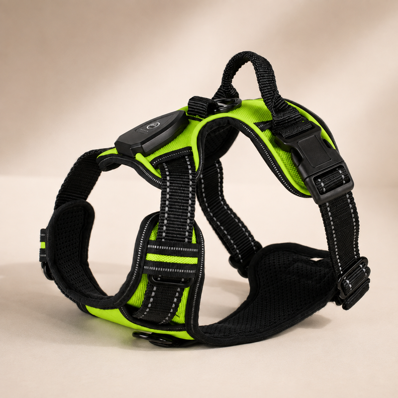 Rechargeable Light-Up LED Dog Harness for Night Walks