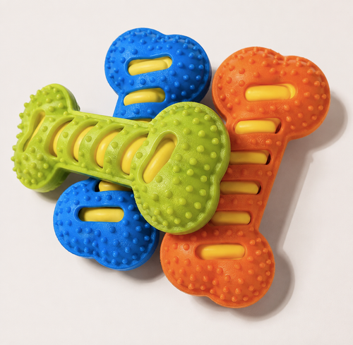 Interactive Squeaky Dog Bone Chew Toy