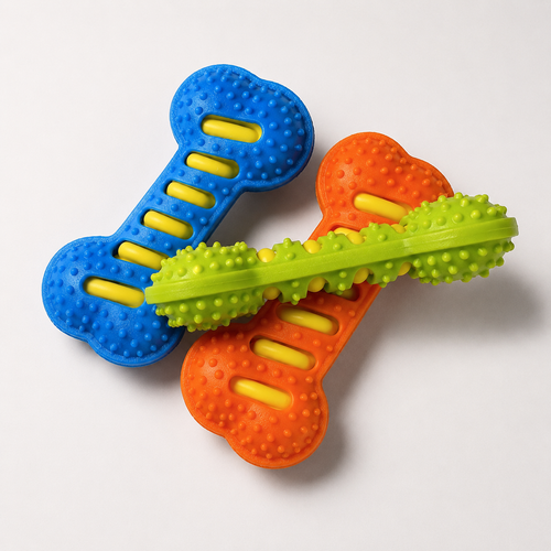 Interactive Squeaky Dog Bone Chew Toy