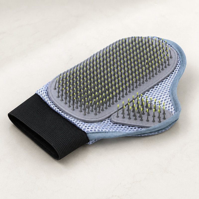 Dog Bathing & Grooming Glove - Pet Massage & Shampoo Brush