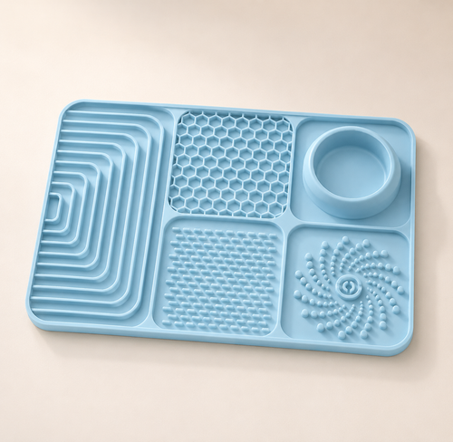 Silicone Lick Mat & Slow Feeder for Dogs & Cats