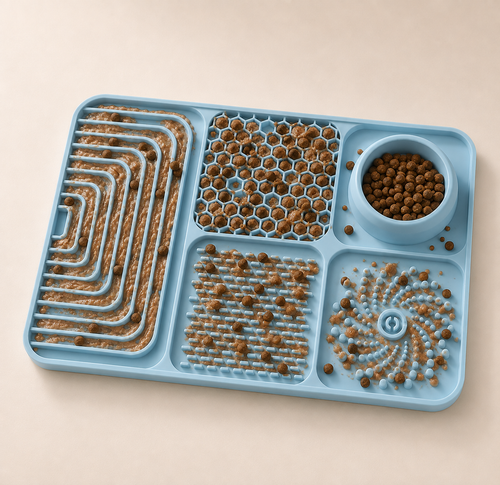 Silicone Lick Mat & Slow Feeder for Dogs & Cats